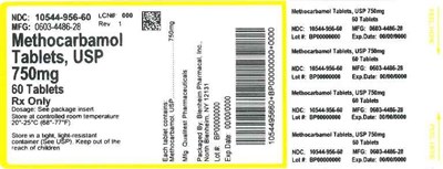 This Is An Image Of The Methocarbamol Tablets, Usp 750mg 100ct Label. (Label Methocarbamol Tabs 750mg  Bpi(10544 956 60) Qualitest(0603 4486 28) Rev1)